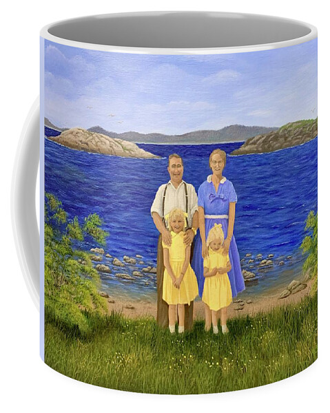 Little Burnt Bay Coffee Mug featuring the painting Memories by Marlene Little