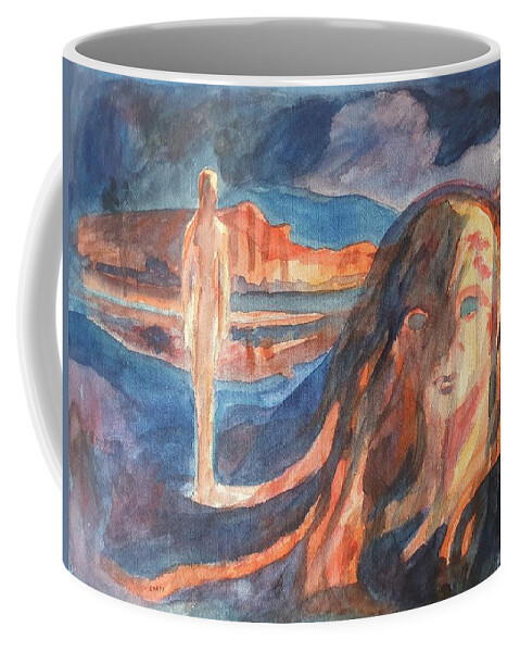 Masterpiece Paintings Coffee Mug featuring the painting Memory of Past Life by Enrico Garff