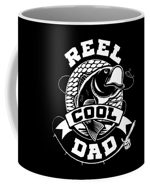 Mens Reel Cool Dad Funny design Great Gift For Fisherman Coffee Mug by Art  Frikiland - Fine Art America