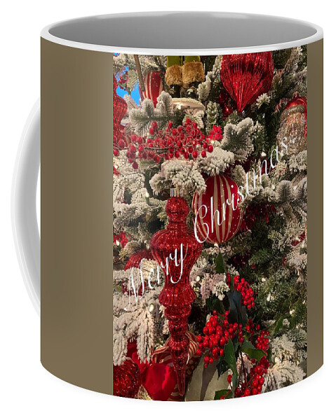 Greeting Card Coffee Mug featuring the photograph Merry Christmas Greeting by Jerry Abbott