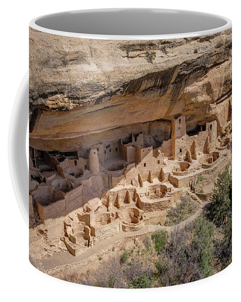 Colorado Coffee Mug featuring the photograph Mesa Verde Cliff Palace by Mary Lee Dereske