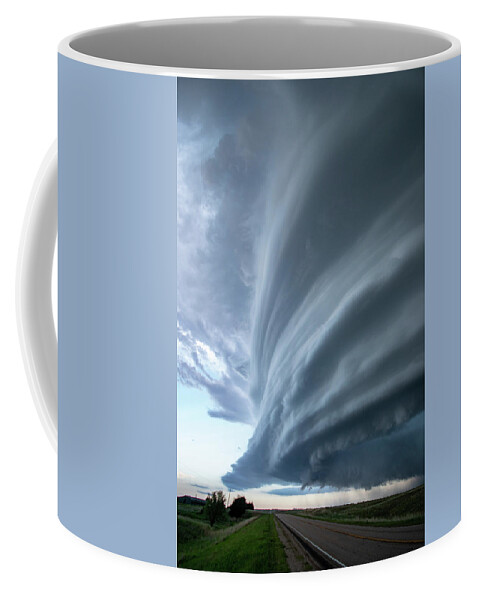 Mesocyclone Coffee Mug featuring the photograph Mesocyclone Vertical by Wesley Aston