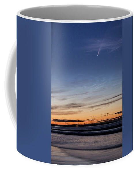 Comet Coffee Mug featuring the photograph Message from the Universe - the Comet NEOWISE by Anita Nicholson