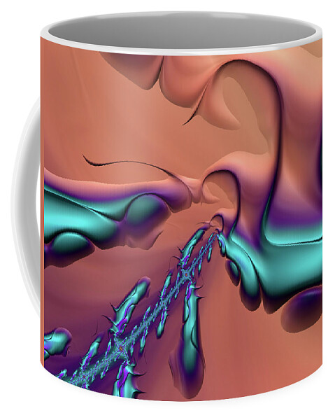 Abstract Coffee Mug featuring the digital art Metamorphosis 1 by Manpreet Sokhi