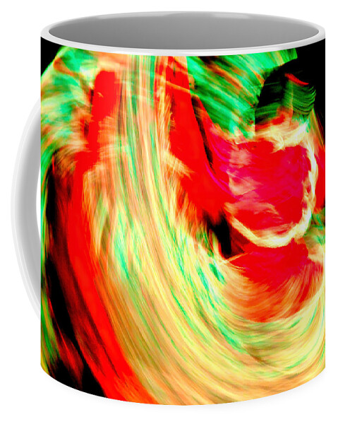 Mexican Dancer Coffee Mug featuring the photograph Mexican dancer in motion by Tatiana Travelways