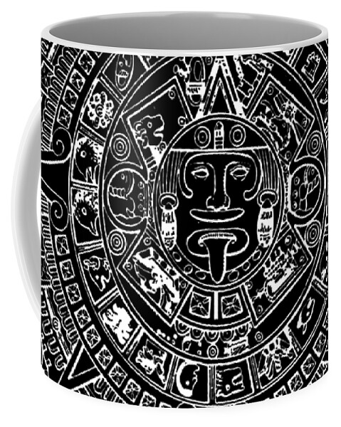 Mexico Mayan Calendar Aztec Tee Tees T-Shirt Coffee Mug by Tony Rubino -  Pixels