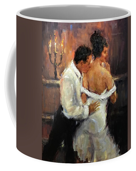  Coffee Mug featuring the painting Mi Amore by Ashlee Trcka