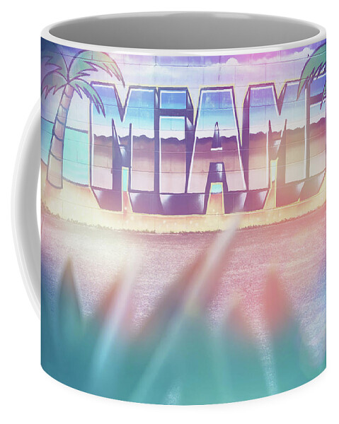 Pastel Image Coffee Mug featuring the photograph Miami by Az Jackson