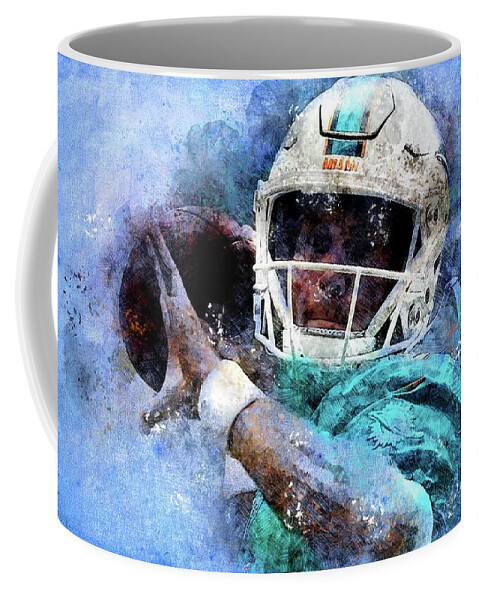Miami Dolphins NFL American Football Team, Sports Posters for Sports Fans  Coffee Mug by Drawspots Illustrations - Instaprints