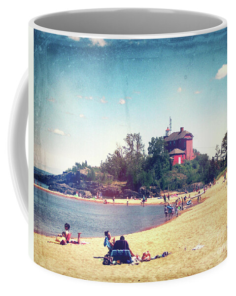 Michigan Beach Coffee Mug featuring the photograph Michigan Beach by Phil Perkins
