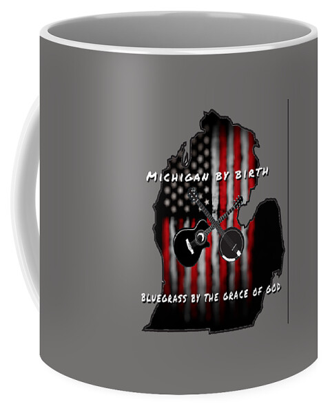 Michigan Coffee Mug featuring the digital art Michigan by Birth by Bill Richards