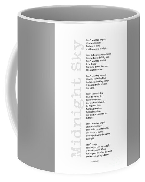 Midnight Sky Coffee Mug featuring the digital art Midnight Sky by Tanielle Childers