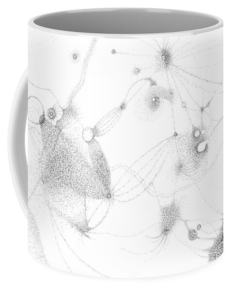 Points Coffee Mug featuring the painting Migration 1 by Franci Hepburn
