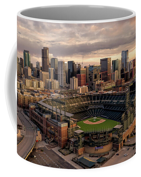 Coors Field Coffee Mug featuring the photograph Mile High Silence by Chuck Rasco Photography