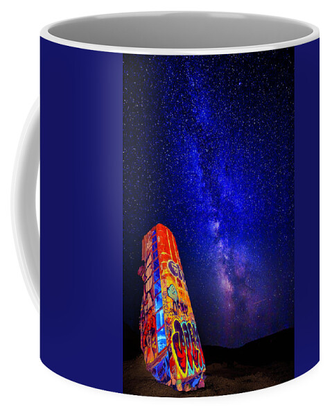 2021 Coffee Mug featuring the photograph Milky Way Over the Car Forest 2 by James Sage
