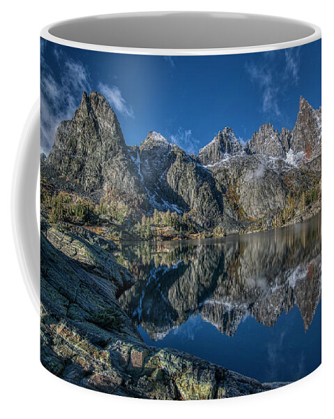 Landscape Coffee Mug featuring the photograph Minaret Lake by Romeo Victor
