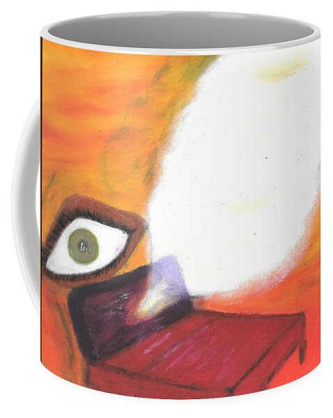Meditation Coffee Mug featuring the painting Mind's Eye by Esoteric Gardens KN