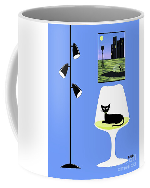  Coffee Mug featuring the digital art Mini Friendly Alien Family by Donna Mibus