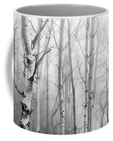 Black And White Coffee Mug featuring the photograph - by Mirko Chessari