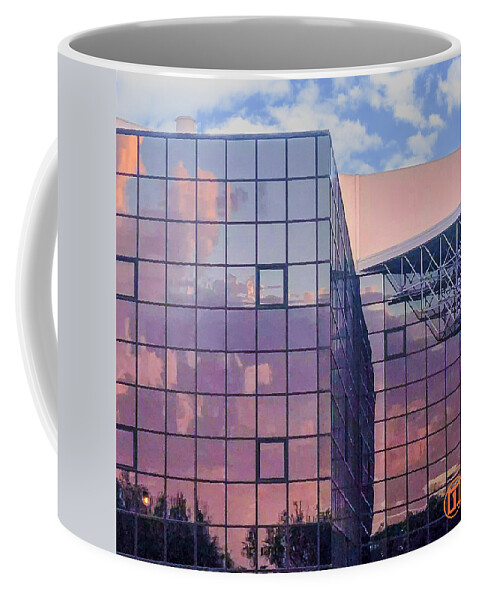 Clouds Coffee Mug featuring the photograph Mirrored Windows by Grey Coopre
