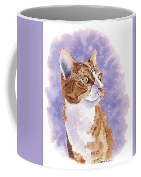 Cat Coffee Mug featuring the painting Mischief Maker by Louise Howarth