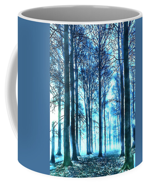 Woods Coffee Mug featuring the photograph Misty Woods by Chris Clark