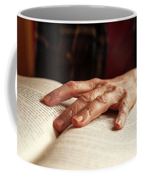Personal Coffee Mug featuring the photograph Momma's Hand by Scott Cordell