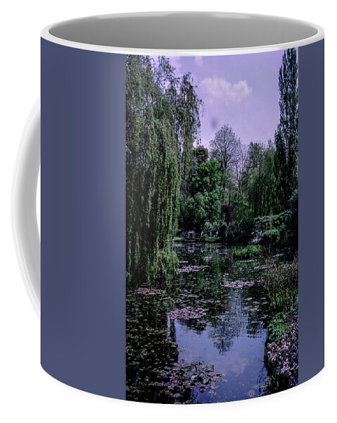 Claude Monet Coffee Mug featuring the photograph Monet's Water Lily Garden by Lorraine Palumbo