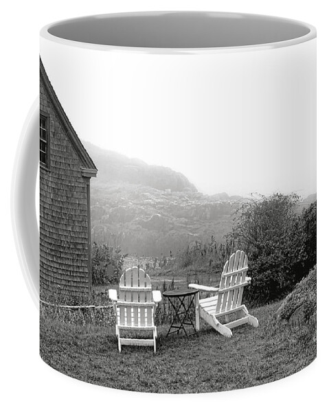 Monhegan Coffee Mug featuring the photograph Monhegan Island Yard by Olivier Le Queinec