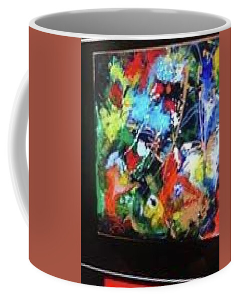 Diverse Coffee Mug featuring the painting Moniqui by Cheery Stewart Josephs
