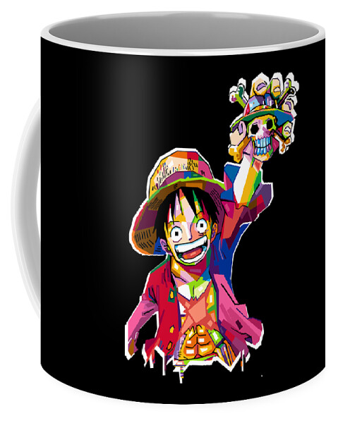 Monkey D Luffy Coffee Mug by Baturaja Vector - Pixels