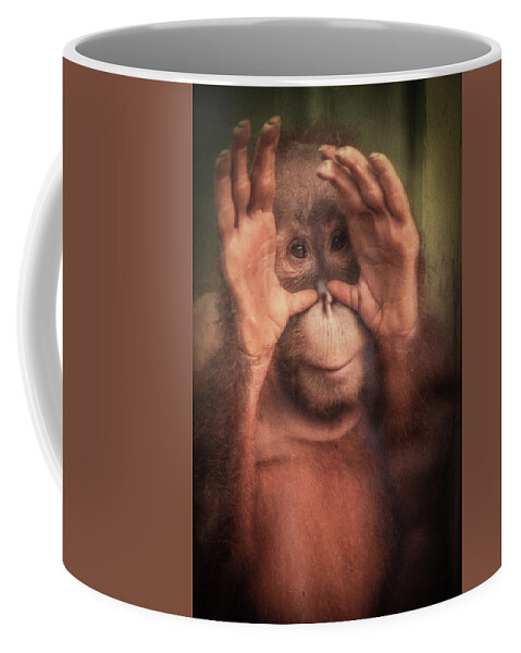 Monkey Coffee Mug featuring the photograph Monkey by Jim Mathis