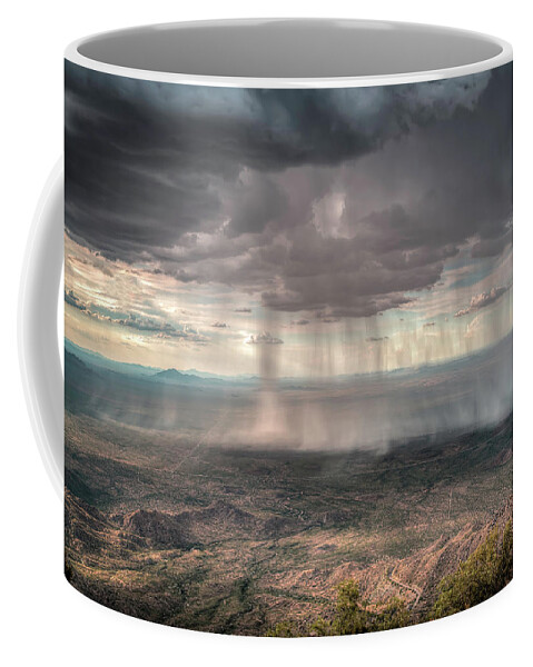 Monsoon Coffee Mug featuring the photograph Monsoon Rains by Laura Hedien