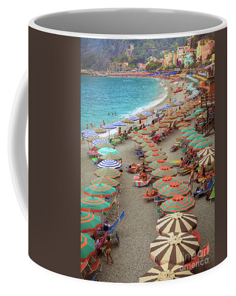 Cinque Coffee Mug featuring the photograph Monterosso Beach by Inge Johnsson