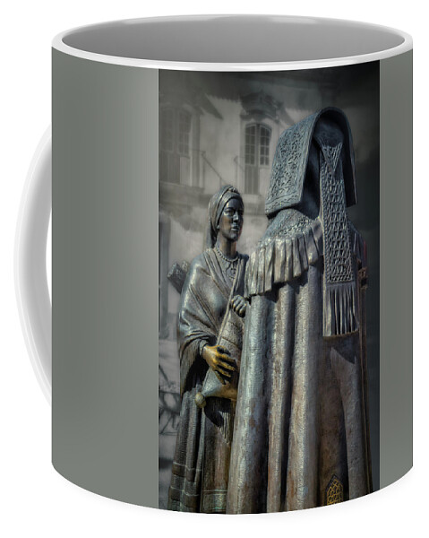 Typical Costumes Coffee Mug featuring the photograph Monument to the Mirandese by Micah Offman