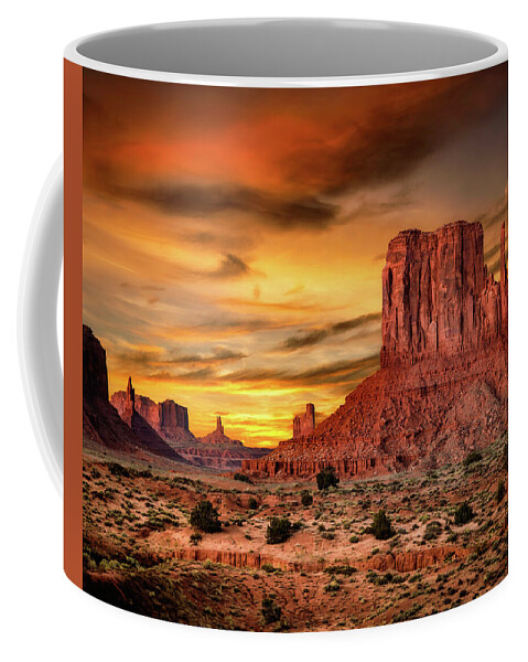 Utah Coffee Mug featuring the photograph Monument Valley 15 by Mike Penney
