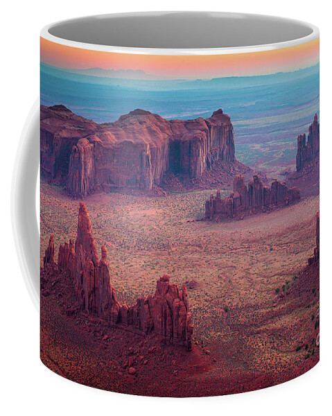 America Coffee Mug featuring the photograph Monument Valley from Hunts Mesa by Inge Johnsson
