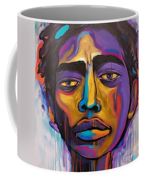 Man Coffee Mug featuring the painting Mood II Art Print by Crystal Stagg
