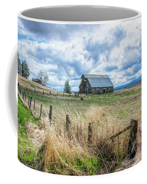 Barn Coffee Mug featuring the photograph Moody Barn by Pamela Dunn-Parrish