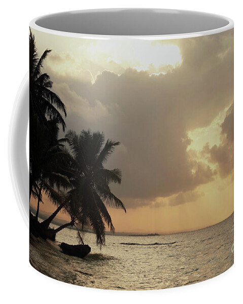 Caribbean Coffee Mug featuring the photograph Moody Skies San Blas Islands Panama by James Brunker