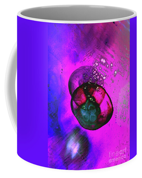 Moon Coffee Mug featuring the photograph Moon Jellies in Pink by Katherine Erickson