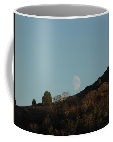 Moon Coffee Mug featuring the photograph Moon Rising by Amanda R Wright