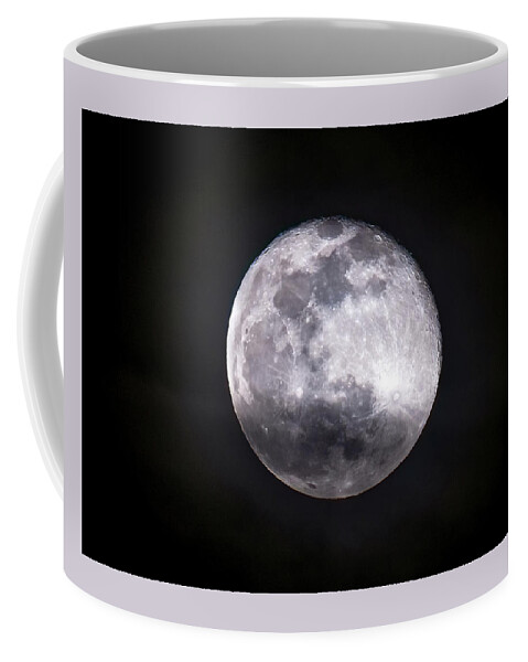  Coffee Mug featuring the photograph Moon thru Clouds by Al Judge