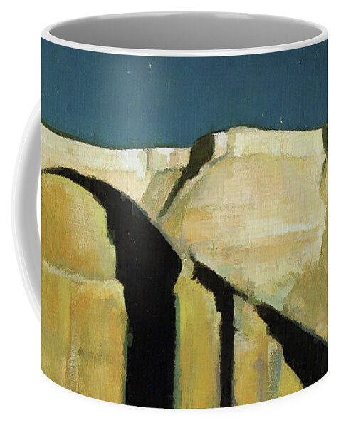 Maynard Dixon Coffee Mug featuring the painting Moonlight over Zion by Jon Baran