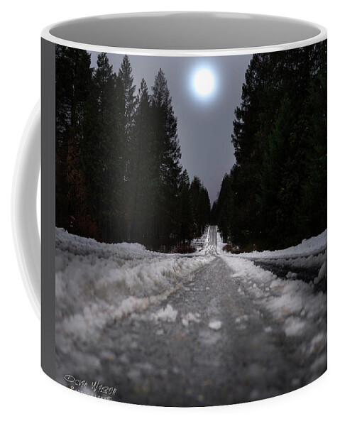  Coffee Mug featuring the photograph Moonlit Mountain by Devin Wilson
