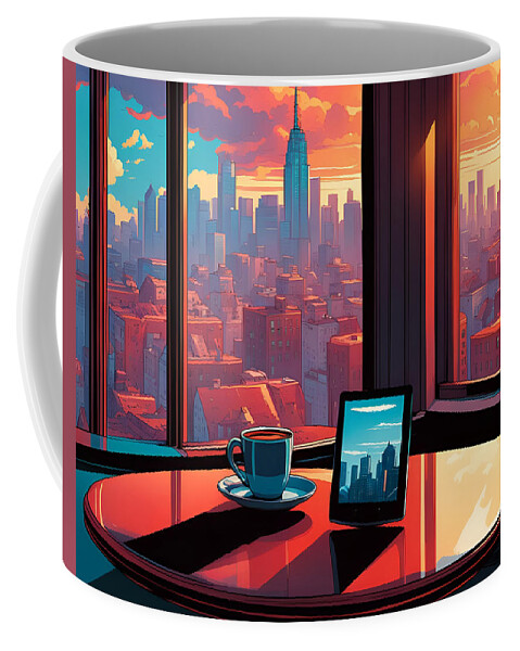 Edward Hopper Coffee Mug featuring the photograph Morning Coffee by Cate Franklyn