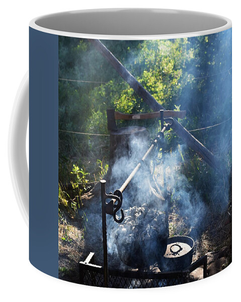 Camp Cooking Coffee Mug featuring the photograph Morning Magic by Alden White Ballard