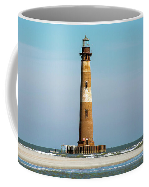 Morris Island Coffee Mug featuring the photograph Morris Island Lighthouse 4 by WAZgriffin Digital