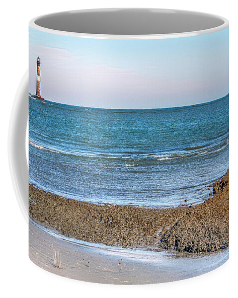 South Coffee Mug featuring the photograph Morris Island Lighthouse by WAZgriffin Digital