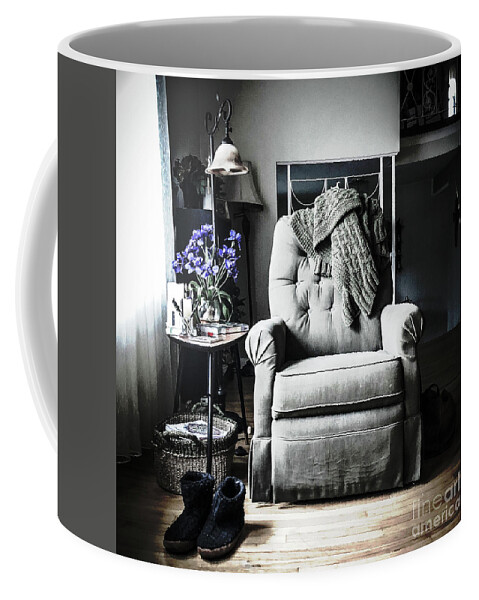 Chair Coffee Mug featuring the photograph Mother's Chair by Eddy Mann